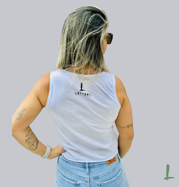 Cropped Regata Estonado Letters - Se faz sentir, faz sentido - Image 2