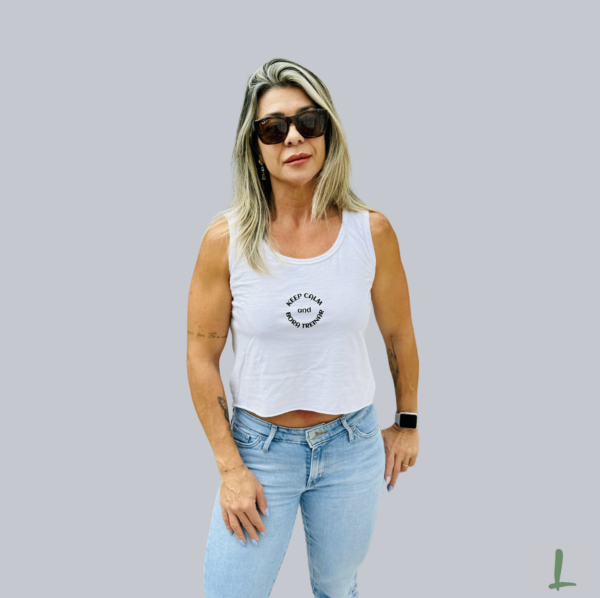 Cropped Regata Estonado Letters - Keep Calm and Bora Treinar