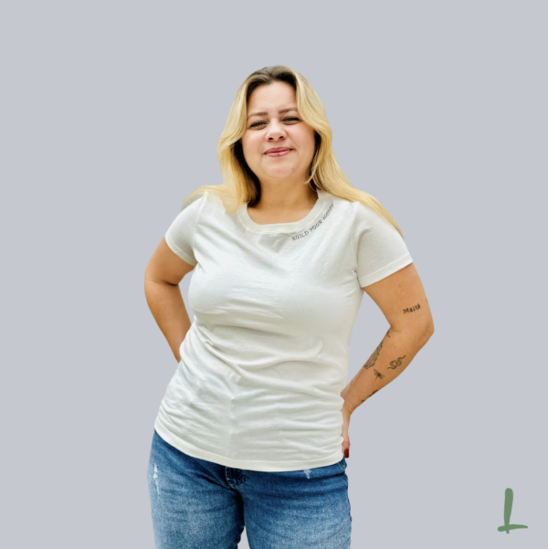 T-Shirt Premium Letters - Build your happy - Image 5