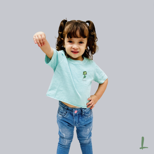 Cropped Infantil Estonado Letters - Nojinho (Divertidamente)