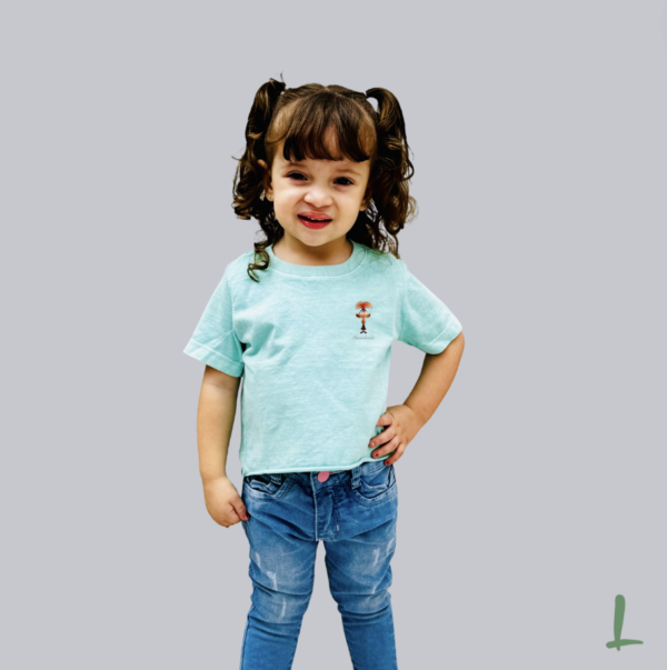 Cropped Infantil Estonado Letters - Ansiedade (Divertidamente)