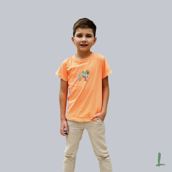 Camiseta Infantil Estonada Letters - Cabeça Riley
