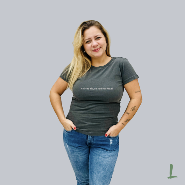 T-Shirt Estonada Letters - Me irrite não, em nome de Jesus - Image 5