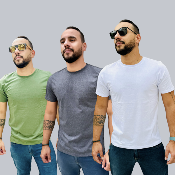 Combo Básica - 3 Camisetas Premium